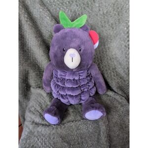NEW GiggleScape BLACKBERRY BEAR 12" PLUSH, VALENTINES, BEAN TUSH
